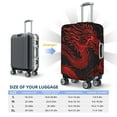 thumbnail image 4 of Fotbe Red Dragon On Black Funda Protectora para Equipaje, Antirrayones y Resistente a la Suciedad, Compatible con Maletas de 18 a 32 Pulgadas-Large, 4 of 7