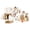 Brown, variant on KORIMEFA 9-IN-1 Toddler Slide Set for kids Age 1-5, Bus-Themed Climber Indoor Outdoor Playset with Slide, Golf, Basketball Hoop, Climber, Wheel