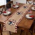 thumbnail image 6 of American Independence Day Table Linen, Flag Star Printed Table Runner, Easter Decor, Decorative Placemat for Living Room, Dining Area, Holiday Party and Patriotic Themed Decor, 71*13in, J, 6 of 6