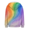 thumbnail image 5 of Towmus Lightweight Zip Up Hoodies for Women Casual Long Sleeve Tie-Dye Sweatshirts Pullover Fall Clothing with Pockets, 5 of 5