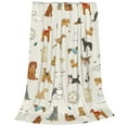 thumbnail image 2 of Pofeuu Dogs Funny Pets Print Ultra-Soft Micro Fleece Blanket,for Bed Or Sofa,All Season Throw Blankets Flannel Blanket-40"x30", 2 of 7