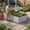 Silver, variant on Uforic 6x3x3ft 1 Pack Galvanized Metal Raised Garden Bed with Free Gloves and Support Rod, Cream White