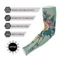 thumbnail image 5 of ALAZA Skull Flowers Halloween UV Sun Protection Arm Sleeves UPF 50+ Compression Cooling Sleeve 1 Pair, 5 of 7