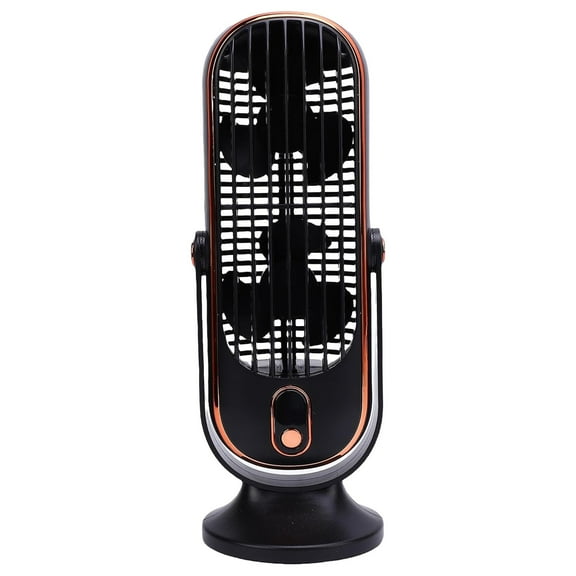 BinKFF Tower Fan Oscillating Fan, Portable Desk Fan with 5-Speed Options, Dual Air Circulation, Personal Quiet Table Fan for Home Office Desktop Bedroom, 9.8 inch