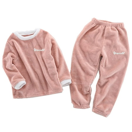 

MLFU Children s Pajama Sets for Girls Boys 2 Piece/Set Pyjamas Long Sleeve Winter Pyjama Sets Sleepwear 3-12 Years
