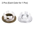 thumbnail image 3 of 2Pack 25mm Sink Trim Overflow Cover Ring Round Hole Insert in Caps, Bright Gold/Silver, 3 of 5