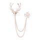 thumbnail image 4 of Alfileres de reno de alce navideño, alfiler de Navidad para boda, alfiler de ciervo con diamantes de imitación para fiesta oro Yuyangstore Broche de reno, 4 of 7