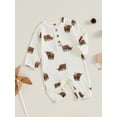 thumbnail image 6 of Aojekbee Baby Boys Jumpsuits, Long Sleeve Bull Print Casual Autumn Newborn Romper Clothes, 6 of 10