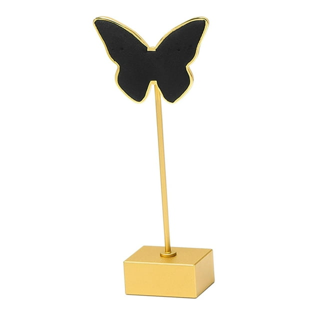 Milaget Butterfly Earrings Stand Holder Jewelry Bracket Display Rack Black
