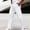 White, variant on CLOISE Mens Cargo Pants with Pockets Big and Tall Drawstring Mid Waist Straight Leg Long Pants Elastic Waist Solid Baggy Vacation Outfits White L