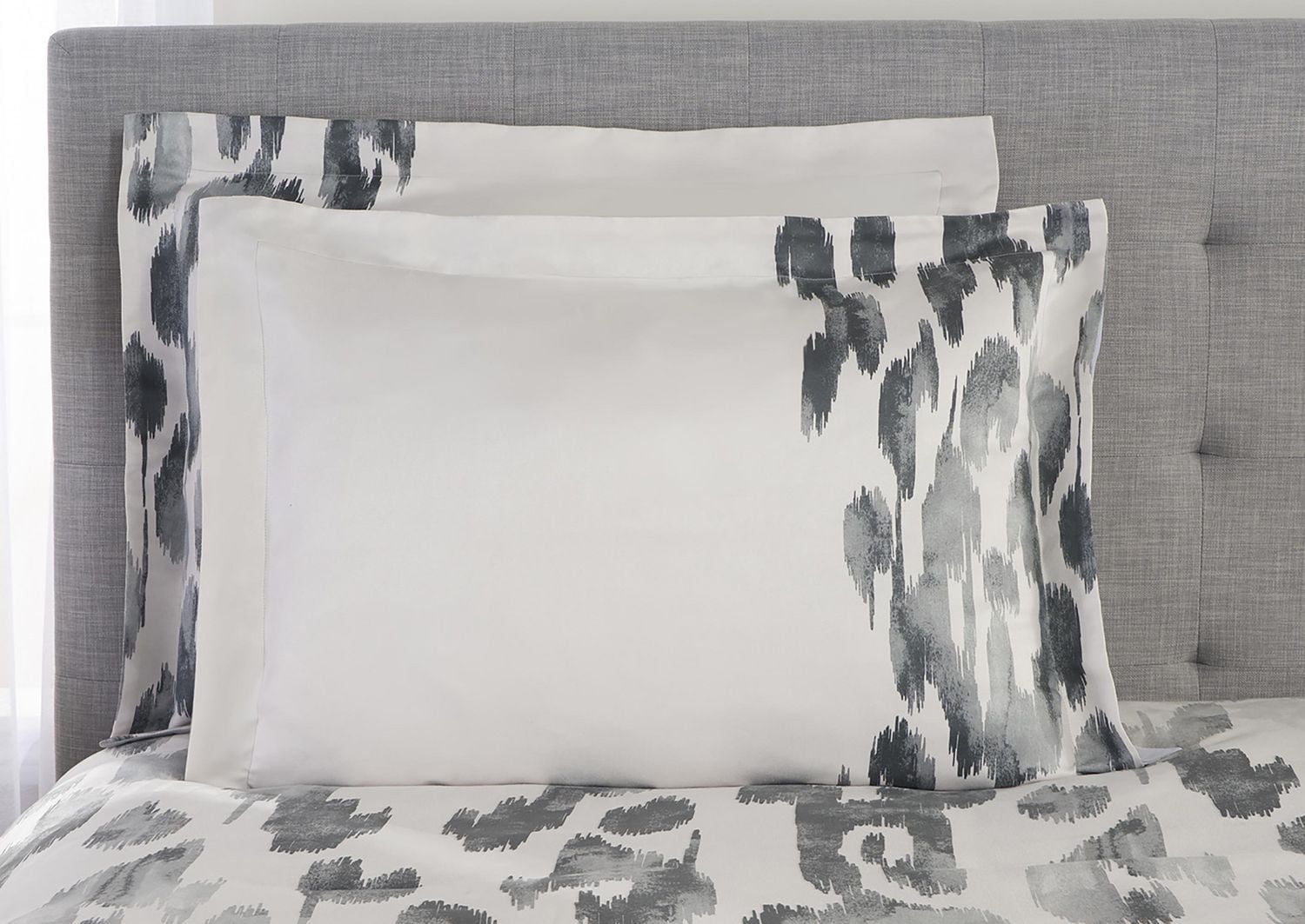Faux Suede Ikat Comforter Set
