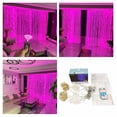 thumbnail image 2 of Binwennn Strand Christmas Lights C9 Home Holiday Snowflake Lights Rope Christmas Lights And 280 LED String Lights USB Light Curtain Glittering Warm Color Curtain Lights LED Glow Curtain String, 2 of 8