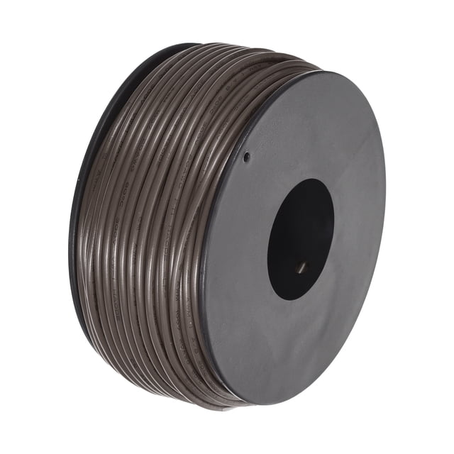 Uxcell Fil Torsadé 20AWG 30m/100 Pieds Brun, Fil Électrique UL1007 Bobine