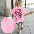 thumbnail image 2 of Gubotare Cute Baggy T Shirts for Girls Shirt for Kids Girls & Boys Short Sleeve T Shirt Tops Graphic Print Round Neck Short Sleeve Tee (Pink,Size 9-10 Years), 2 of 6