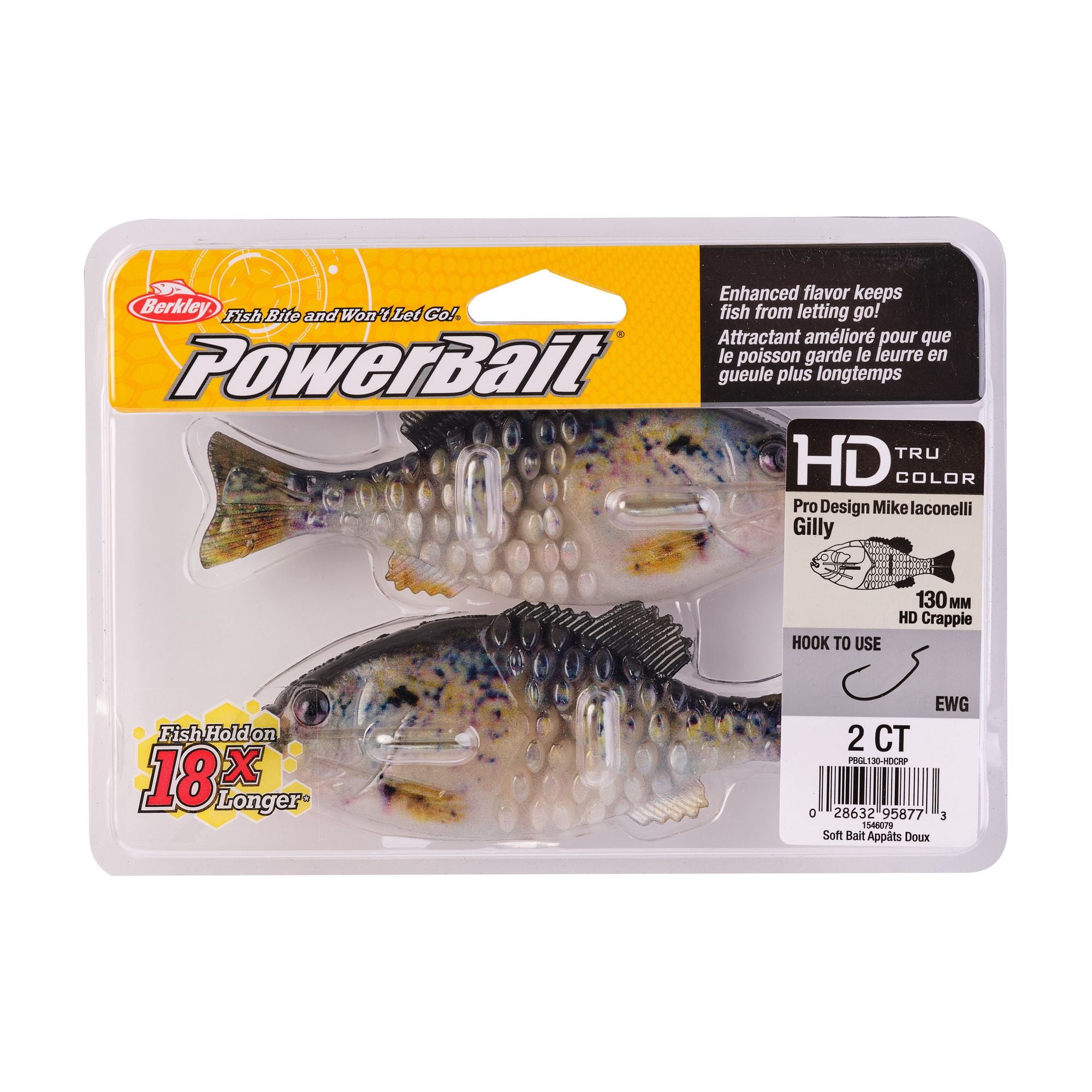 (3 pack) Berkley PowerBait® Gilly Soft Bait - HD Crappie