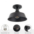 thumbnail image 4 of BO101BRZ-Brio Lighting-Bola - 1 Light Semi-Flush Mount In Farmhouse Style-7.38 Inches Tall and 10 Inches Wide-Dark Brown Finish, 4 of 8