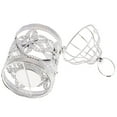 thumbnail image 4 of thinsony Electroplated Metal Birdcage Shape Tea Light Candle Holder E-Silver, 4 of 8