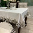 thumbnail image 7 of Luxury Tablecloth Embroidery Lace Rectangle Table Cover Flower Elegant Hollow Out Table Cloth Towels Dining Table Decoration (151K,85x145cm), 7 of 7