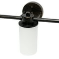 thumbnail image 5 of Lalia Home 3 Light Metal and Opaque White Glass Shade Vanity, Oil Rubbed Bronze, 5 of 7