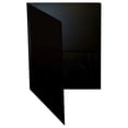 thumbnail image 4 of Extra Heavyweight Black Plastic 2 Pocket Portfolio Folders, 12 Pack, Premium Letter Size Folders, High Sheen Reflective Finish, by Gold Seal, 12 Pack Poly Folders, Black, 4 of 4