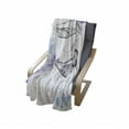 thumbnail image 4 of Whale Soft Flannel Fleece Throw Blanket, Grunge Ocean Mammals with Paintbrush Effects and Brushstroke Murky Artwork, Cozy Plush for Indoor and Outdoor Use, 50" x 70", Lavender Grey Blue, by Ambesonne, 4 of 6