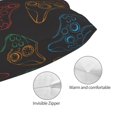 thumbnail image 3 of Cauagu Gamepad Joystick Game Print Pillow Covers with Envelope Closure,1PC Pillow Cases Decorative Pillow Case for Bed & Couch, Pillows Not Included-14"x20", 3 of 6