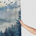 thumbnail image 3 of Orinice Birds Mountain Range Forest Bathroom Decor Set - Colorful Luxurious Graphic Print Polyester Fabric Fashion Shower Curtain with Hooks 60x72, 3 of 7