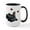 White/Black Inside, variant on CafePress - Black Frenchie Ladybug Mugs - 15 oz Ceramic Large White Novelty Mug