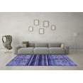 thumbnail image 3 of Ahgly Company Indoor Square Abstract Blue Modern Area Rugs, 5' Square, 3 of 4