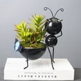 thumbnail image 2 of JZROCKER Wrought Iron Flower Cartoon Flower Container Accessory for Festival Holiday New Year Party, 2 of 15