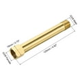 thumbnail image 2 of Uxcell Brass Pipe Fitting G3/8 Female to G3/8 Male Thread Adapter 125mm Extension Connector Hex Pipe Coupling 1 Pack, 2 of 5