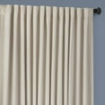 thumbnail image 6 of Half Price Drapes Au Lait Creme Extra Wide Plush Velvet Room Darkening Curtains (1 Panel), 100W X 84L, 6 of 7