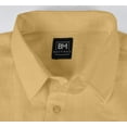 thumbnail image 7 of Bestman Solid Shirt For Mens Long Sleeves With Cuff Patch Pocket Shirt Cotton Office Wear, 7 of 7