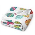 thumbnail image 4 of SPXUBZ Easter Colorful Eggs Flannel Fleece Throw Blanket for Sofa Cozy Lightweight Blanket for Adults/Kids, 4 of 7