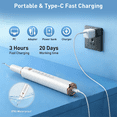 thumbnail image 6 of Plaque Remover for Teeth: Dental Cleaning Kit Remover for Teeth with LED Light, 5 Modes Rechargeable Dental Cleaner for Home & Travel Use, 6 of 7