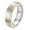Silver-Gold, variant on Unisex Tungsten Steel Matte 6MM Two-Tone Ring Polished Edge Couple Wedding Band Jewelry Gold-Black Size 12
