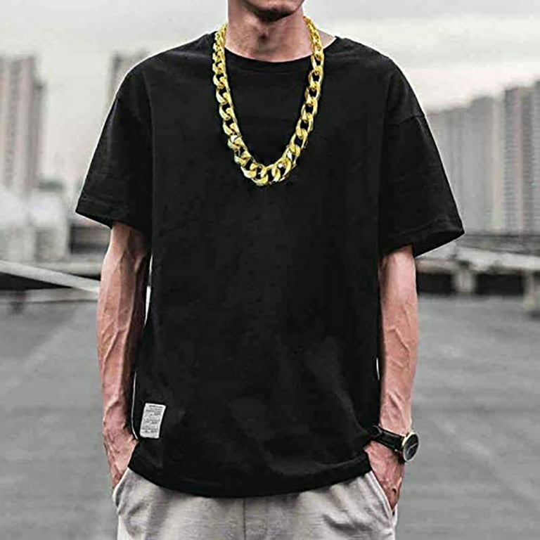 Giant Gold Neck Chain Plastic Imitation Gold Rapper Hip Hop