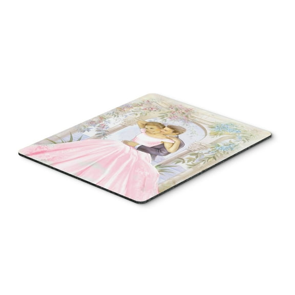 Romantic Couple Kiss Mouse Pad Hot Pad or Trivet