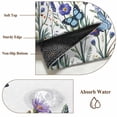 thumbnail image 6 of Area Rug for Living Room, Purple Floral Non-Slip Indoor Large Carpet for Bedroom/Dining Room, Spring Lavender Daisy Butterflies Botanical Washable Low-Profile Floor Mat Runner Rugs - 2.7 x 5 Ft, 6 of 7