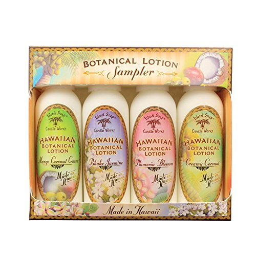 Island Soap & Candle Works Hawaiian Botanical Lotion Sampler Pack