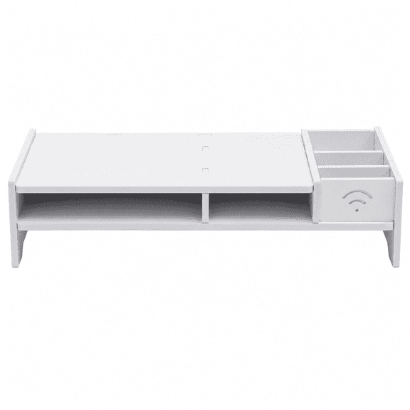Kabuer Monitor Stand for Computer, Laptops, Desk Shelf Organizer for Office, Dormitory, Home Wooden