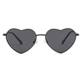 thumbnail image 3 of Gafas de sol Gleyemor polarizadas con forma de corazón para mujer negro, 3 of 7