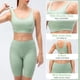 thumbnail image 5 of Conjunto de pantalones cortos con sujetador de yoga para mujer, cintura ancha acolchada, entrenamien Abanopi Traje de ocio para mujer, 5 of 7