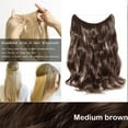 thumbnail image 2 of 20” Invisible Wire Hair Extensions Miracle Secret Fish Line Hairpieces Silky Straight Synthetic hair, 2 of 4