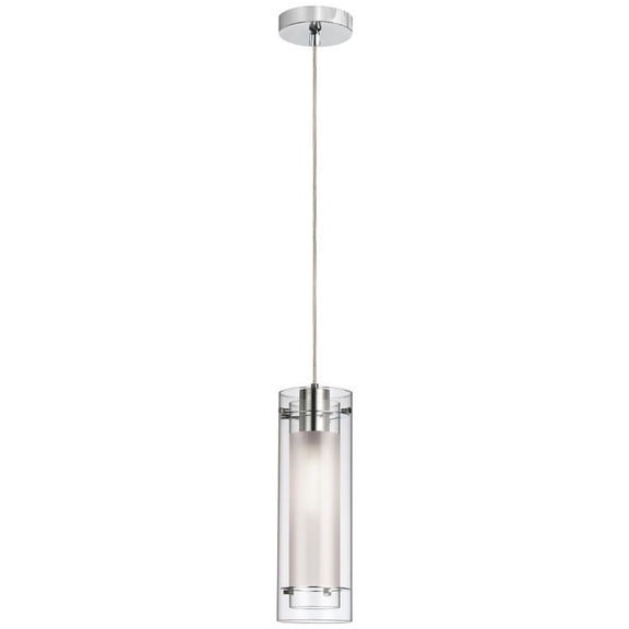 22152-CF-PC Dainolite Pasha - 1 Light Pendant In Modern Style-19.75 Inches Tall and 4.75 Inches Wide-Polished Chrome Finish -Traditional