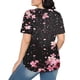 thumbnail image 4 of Fiudx Ofertas Flash Del Día Solo En Línea Top Estampado con Cuello Redondo y Manga Corta Informal para Mujer a La Moda, 4 of 6