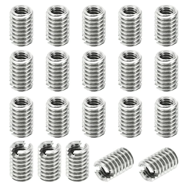 Unique Bargains Adaptateurs de Filetage Manchon Réducteur Écrou 20 Pcs M4x0.7 Mâle à M2.5x0.45 Femelle Réparation Insert Écrou 6mm