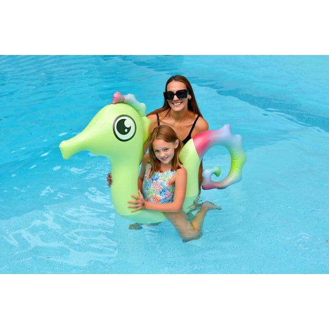 Bluescape Inflatable Seahorse Noodle, for Ages 3 Years and up