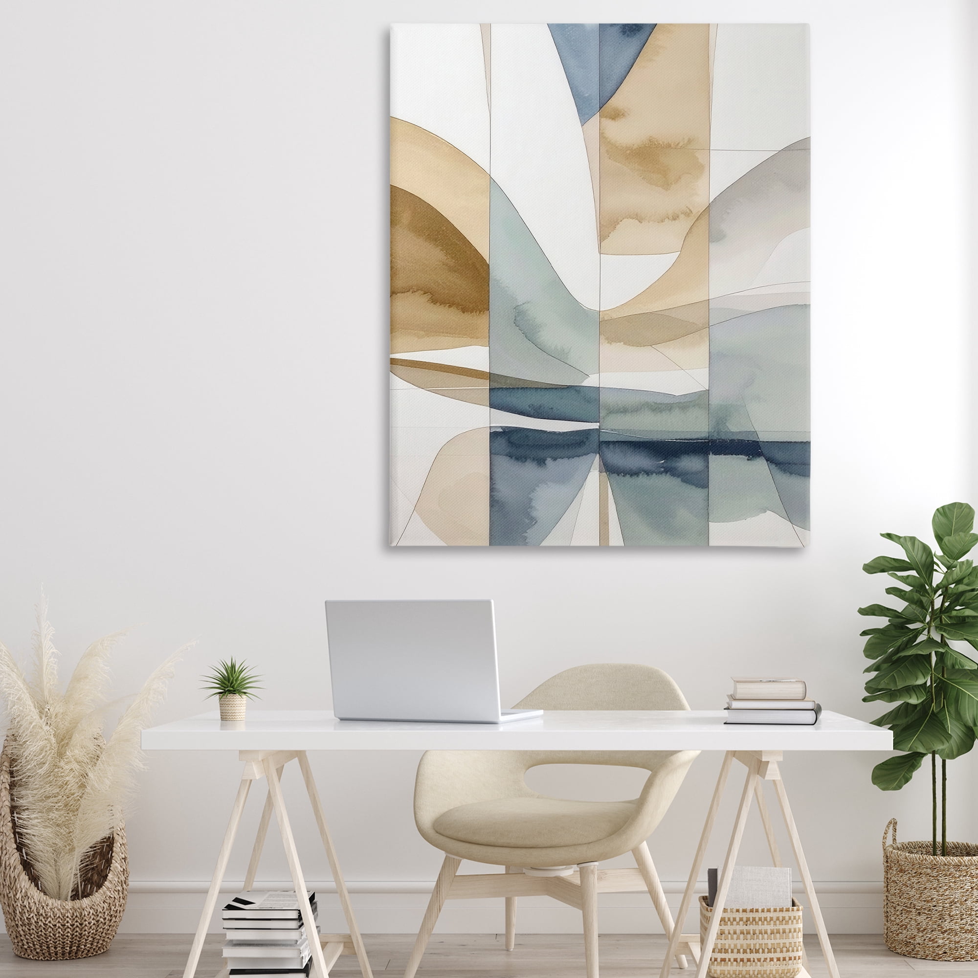 Stupell Industries Geographic Fluid Abstraction Canvas Wall Art, design by Alonza Saunders
