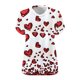 thumbnail image 5 of Xuyuer Women's Plus Size Leisure V-Neck Short Sleeve Printed Base Layer Shirt, Comfortable Casual Top for Everyday Wear, Relaxed Fit and Versatile Layering, 5 of 5